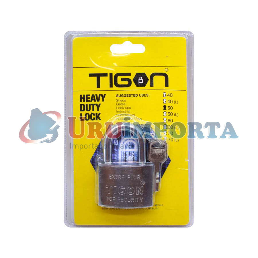 CANDADO TIGON TIPO PLATEADO 50MM LH-335 - Imagen 8