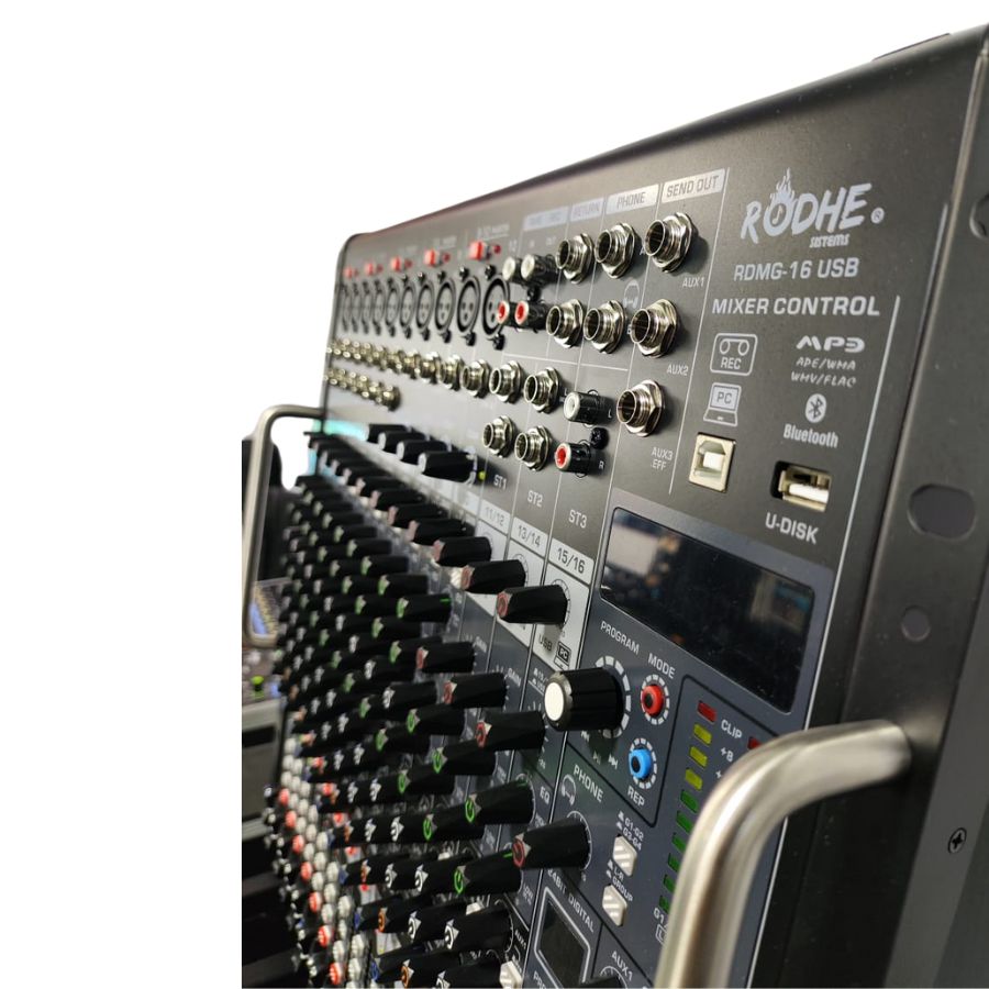 RODHE CONSOLA PASIVA 16 CANALES USB/MP3/BT RDMG-16 - Imagen 2