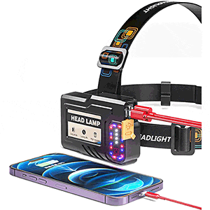 Linterna frontal recargable 30W Md. Wolf - Imagen 2