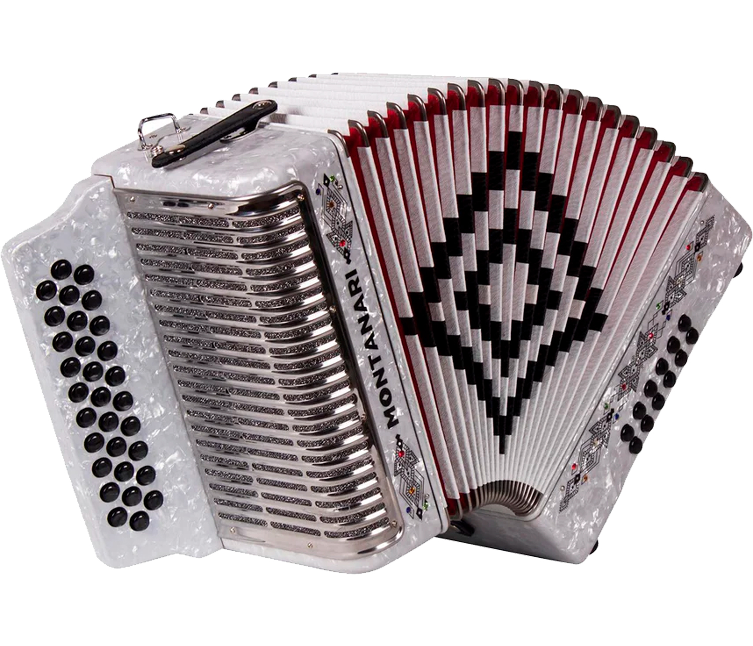 ACORDEON 31 BOTONES 12 BAJOS ESTANDAR BLANCO (Montanar)