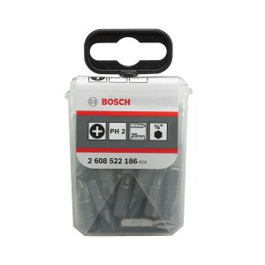 Punta Phillips 2 (PH2) Extra Hard 25mm Caja Plástica 25 Unid BOSCH 2608.522.186-000