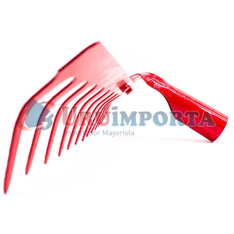 RASTRILLO 14 DIENTES 34CM METALICO ROJO LH-1561 - Imagen 4