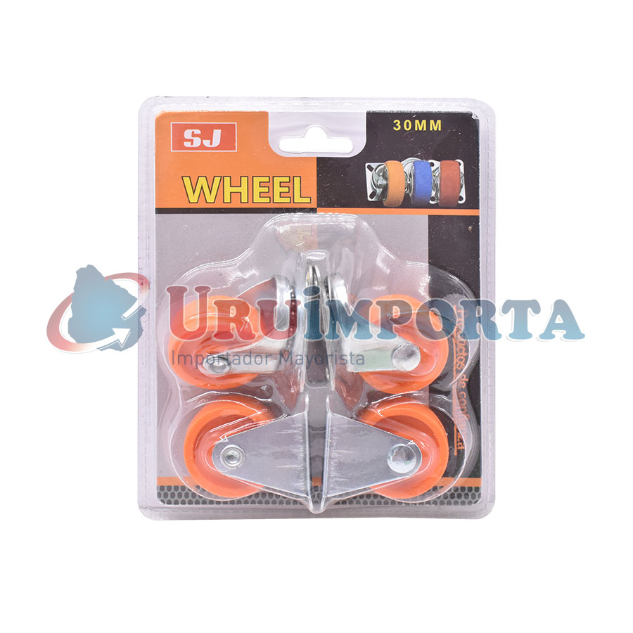 RUEDA NARANJA 30MM 4PZ EN BLISTERS LH-2491 - Imagen 5