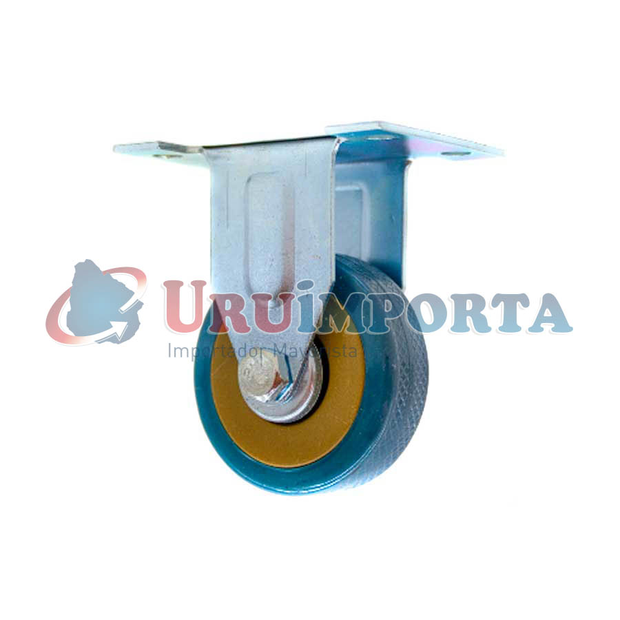 RUEDA FIJA 2″ DE GOMA-METAL LH-2464