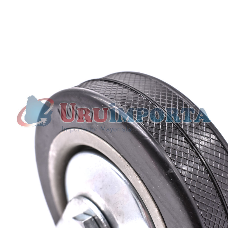 RUEDA GIRATORIA CON FRENO 5″ GOMA-METAL LH-2478 - Imagen 3