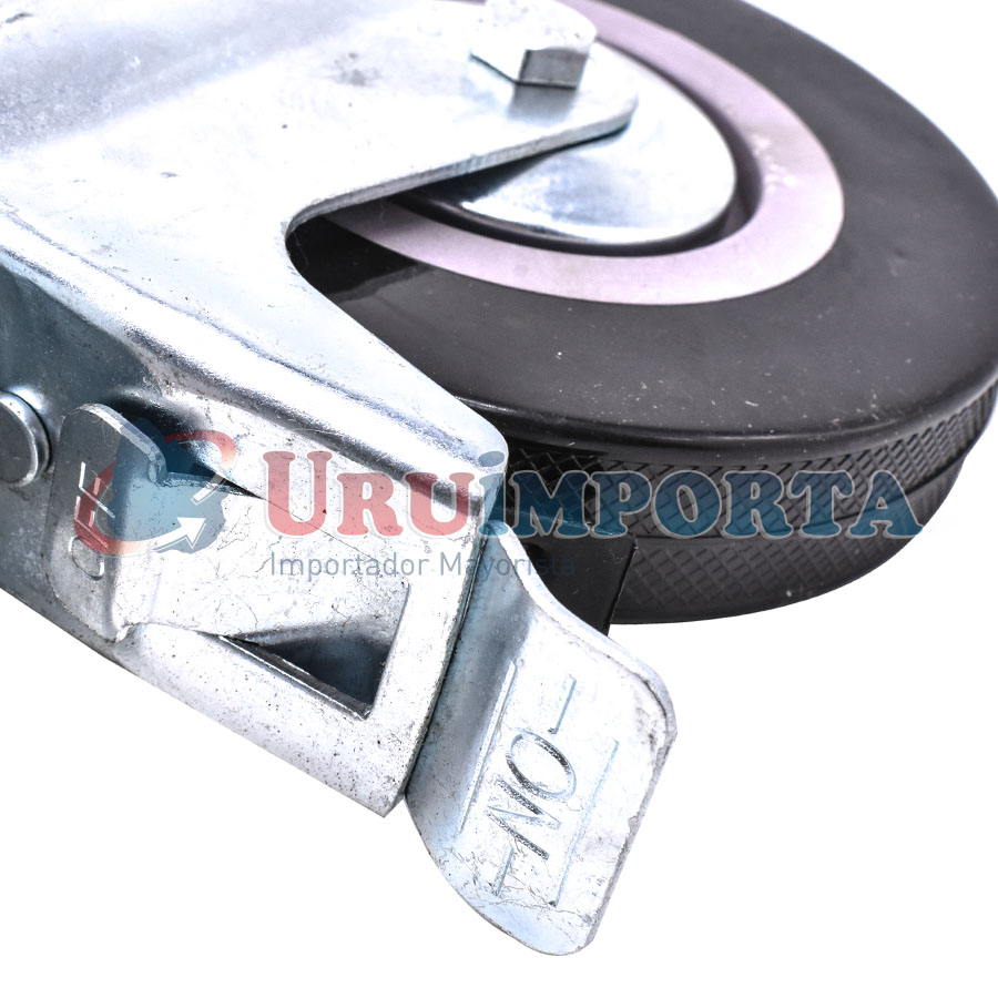 RUEDA GIRATORIA CON FRENO 5″ GOMA-METAL LH-2478 - Imagen 4