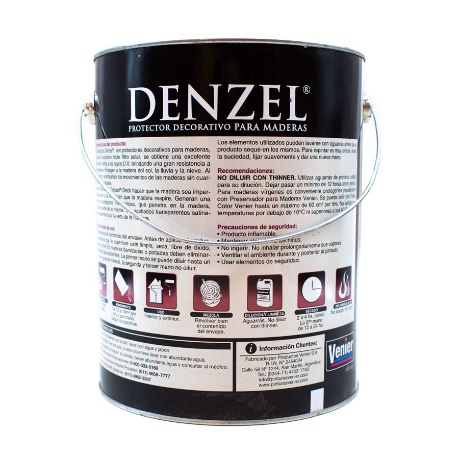 PROTECTOR 4L CAOBA PARA MADERA SATINADO DENZEL - Imagen 3