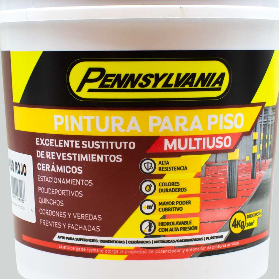 PINTURA PARA PISOS ROJO 4K PENNSYLVANIA - Imagen 2