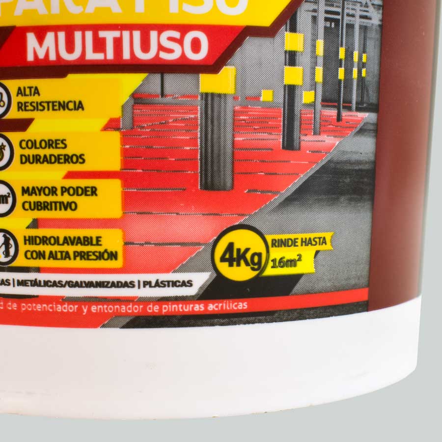 PINTURA PARA PISOS ROJO 4K PENNSYLVANIA - Imagen 5