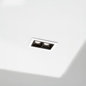 LUMINARIA DE EMBUTIR 2 LUCES 7.5X4.5CM LH-3522