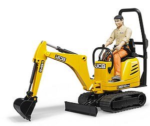 JCB 8010CTS MICROEXCAVADORA + OBRERO BRUDER 62002