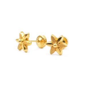 Aretes Baby Flor 2- Oro 18K