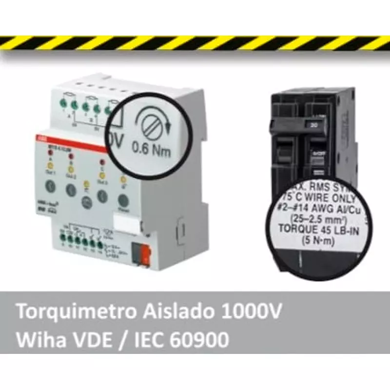 Torquimetro para Llave Termomagnética Dieléctrico en Libras - Imagen 3