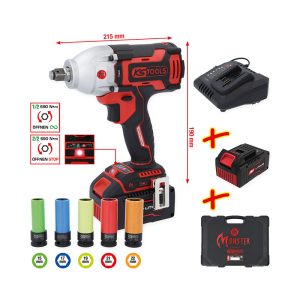 Destornillador de percusión a batería eMonster de 1/2 pulgada