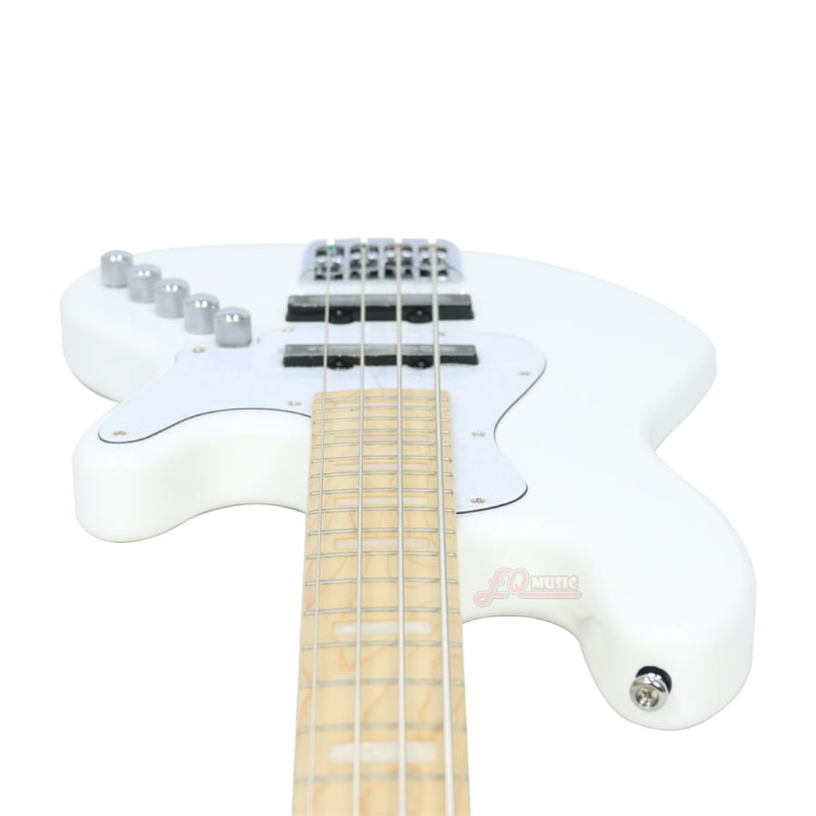 Bajo Eléctrico 4 Cuerdas Mic. Elrick Blanco C/Estuche – Cort NJS4 WHT - Imagen 3