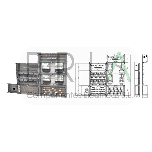 COLUMNA MODULAR 8 MONOFÁSICOS + 4 TRIFÁSICOS IBERDROLA
