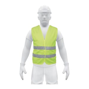 Chaleco de seguridad verde con cintas de alta visibilidad Truper CHS-500V 14425