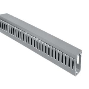 Slotted Cable Trunking with Cover – 80*60mm – White