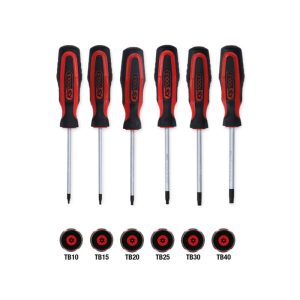 ERGOTORQUEplus Destornilladores Torx de 6 piezas con orificios