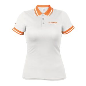Playera tipo polo dry fit blanca, para dama, talla M Truper DRY-BD-M 69979