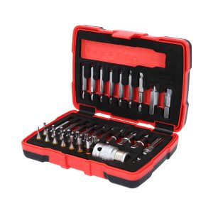 KIT destornillador y destornillador hexagonal 1/4″ 34 piezas