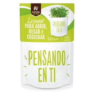 Postal Semillas PENSANDO EN TI – GERMINADOS RÚCULA