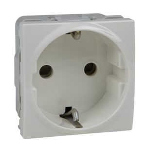 Socket Outlet – 16A – 2P + E – Shutters – Ivory