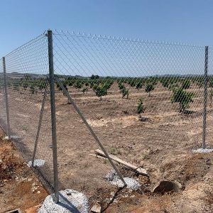 Poste ángulo de 1,00 metro lacado verde