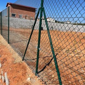 Poste centro 1,25 metros lacado verde