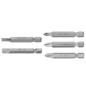 Estuche con 5 puntas de cruz y planas largo 2″, Expert Truper PUDE-1001 17786