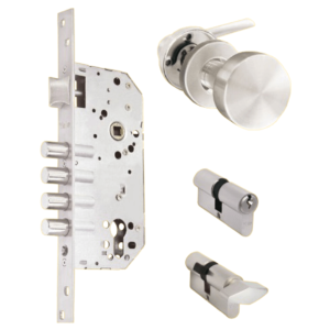 Kit de embutir de 4 bulones con manija Londón YALE 11512