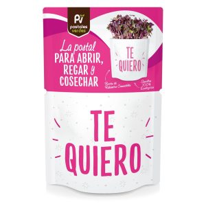 Postal Semillas Te QUIERO – GERMINADOS MOSTAZA “TE QUIERO”