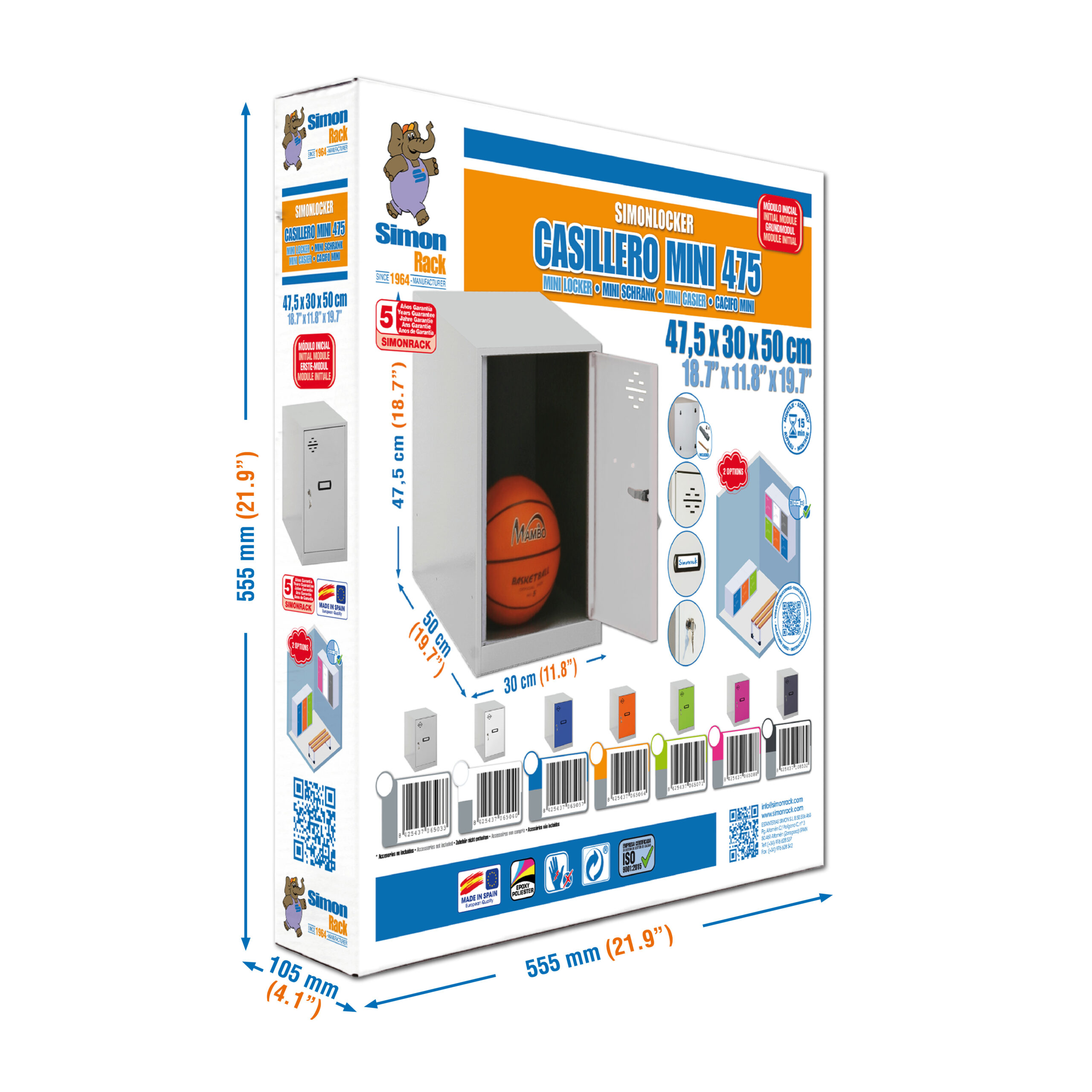 Simonlocker Dism.Mini + Pies An – SimonRack - Imagen 4