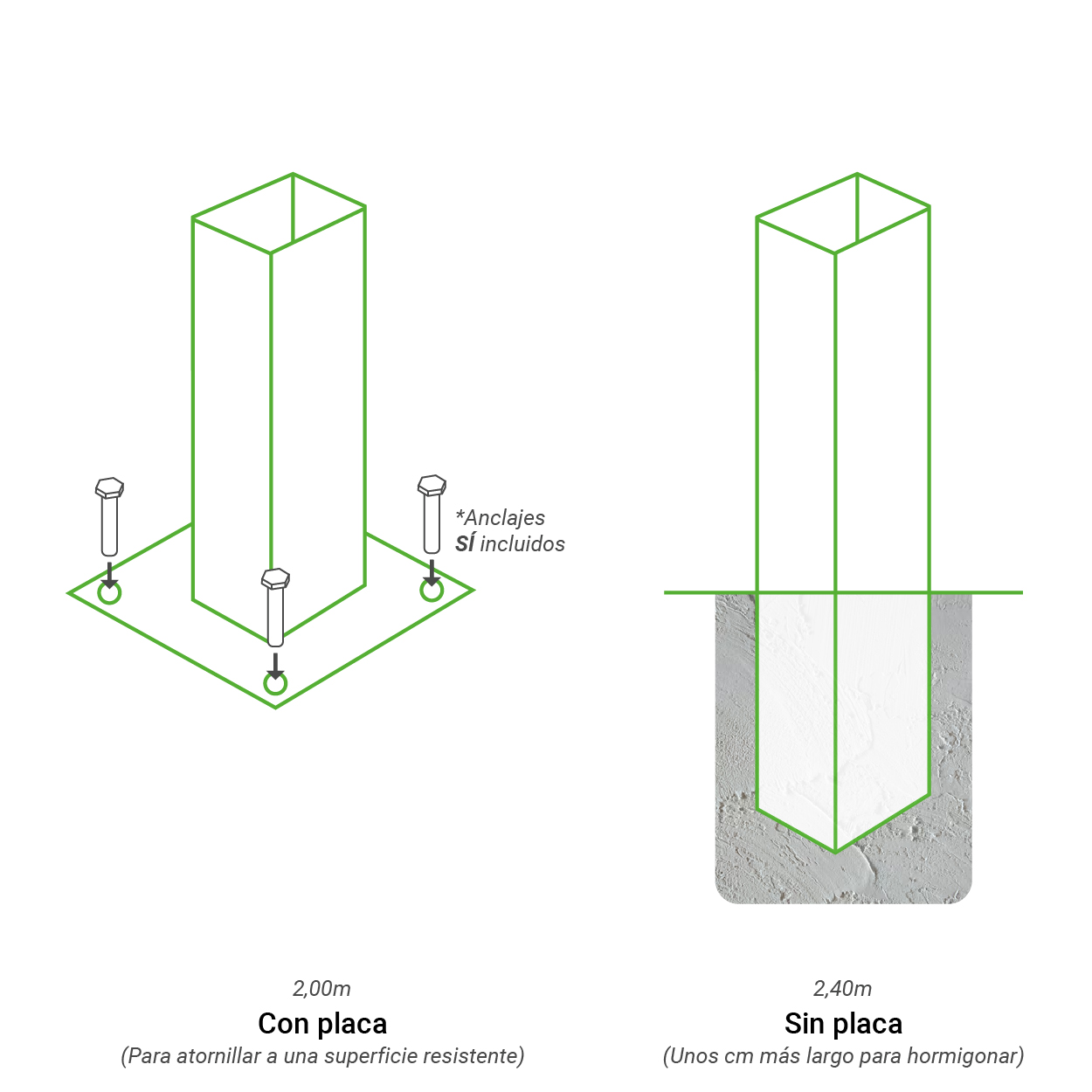Kit Vallado valla hércules 2,00 m (100 m largo) - Imagen 3