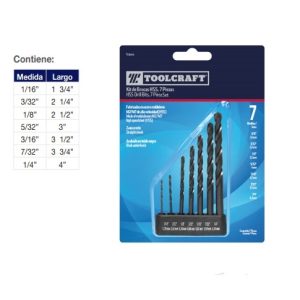 BROCA HSS ACERO C/NEGRO FOSFATADO M-2/M-7 JUEGO