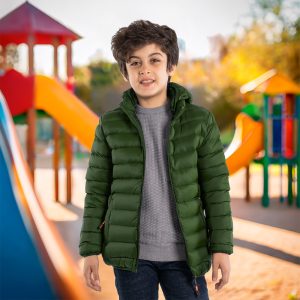 CAMPERA NAILON KIDS COLOR VERDE LABRADOR