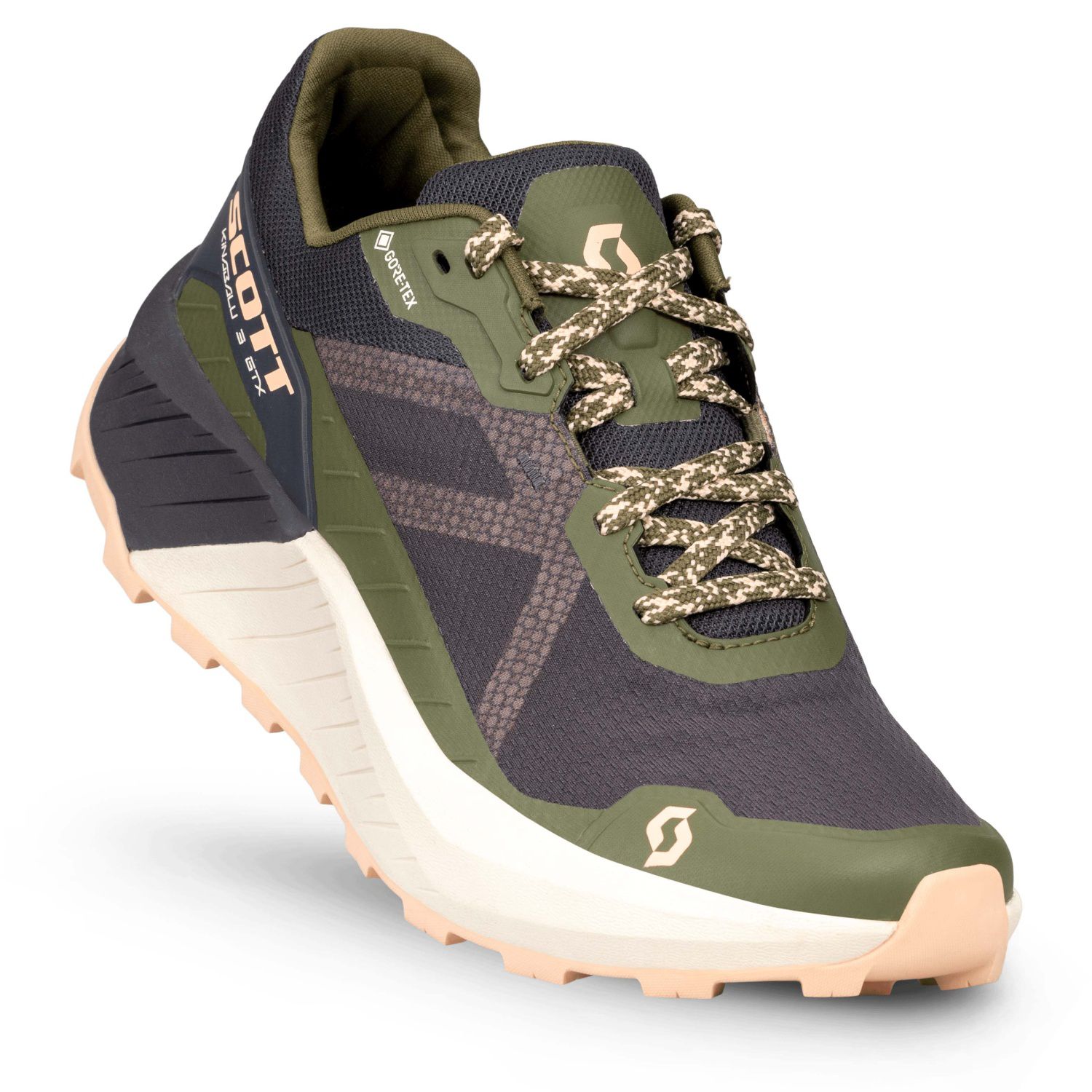 WS KINABALU 3 GTX NEGRA / VERDE FER GORE-TEX ZAPATILLAS CHICA SCOTT RUNNING 417797 - Imagen 3