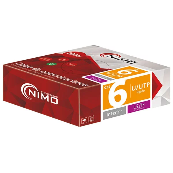 CABLE RED UTP CAT6 LIBRE HALOGENOS LSZH 100M WIR9068 MOLGAR - Imagen 2