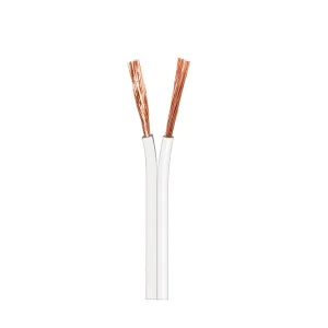 CABLE PARALELO PARA ALTAVOZ BLANCO POLARIZADO 1,5mm² x2 CCA WIR9004-10 MOLGAR