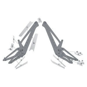 GENIUS CARBON 23 KIT VINILOS PROTECTORES CUADRO SCOTT 292916