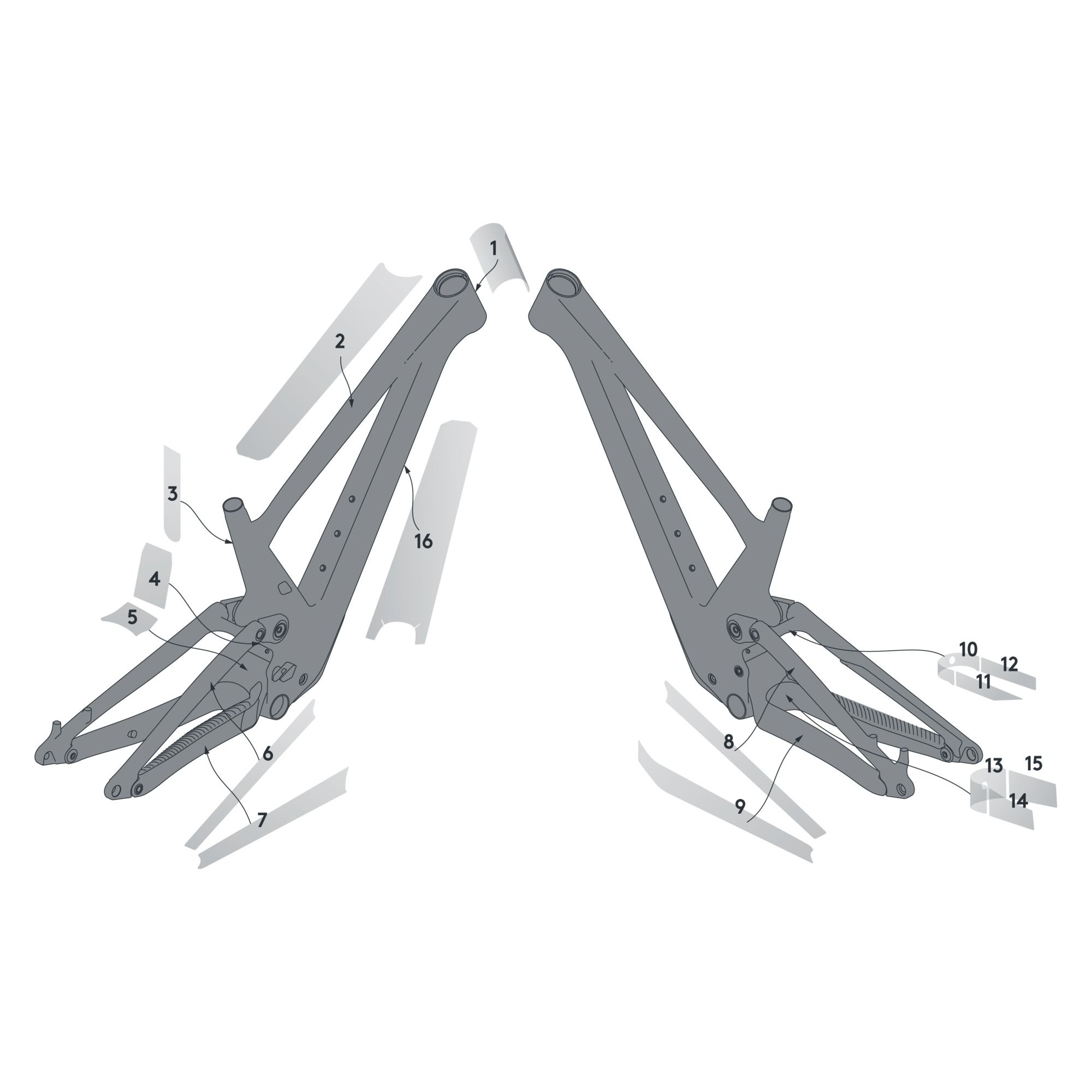 GENIUS CARBON 23 KIT VINILOS PROTECTORES CUADRO SCOTT 292916