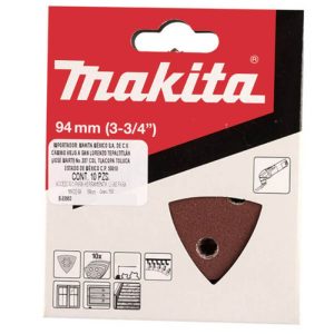 Lija delta rojo Grano 100 x 10u madera-metal 6 ORIFICIOS Makita B-22947