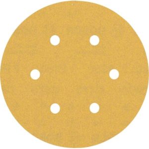 Papel de lija EXPERT C470 con 6 orificios para lijadoras excéntricas de 150 mm, G 180, 50 unidades