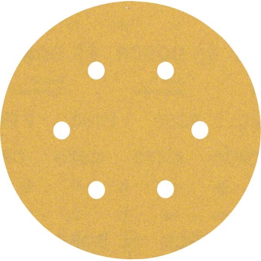 Papel de lija EXPERT C470 con 6 orificios para lijadoras excéntricas de 150 mm, G 180, 50 unidades