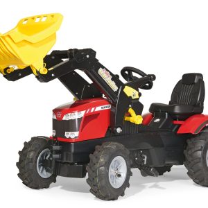 MASSEY FERGUSON CON PALA + NEUMATICOS ROLLY FARMTRAC TRACTOR A PEDALES ROLLY TOYS 611140
