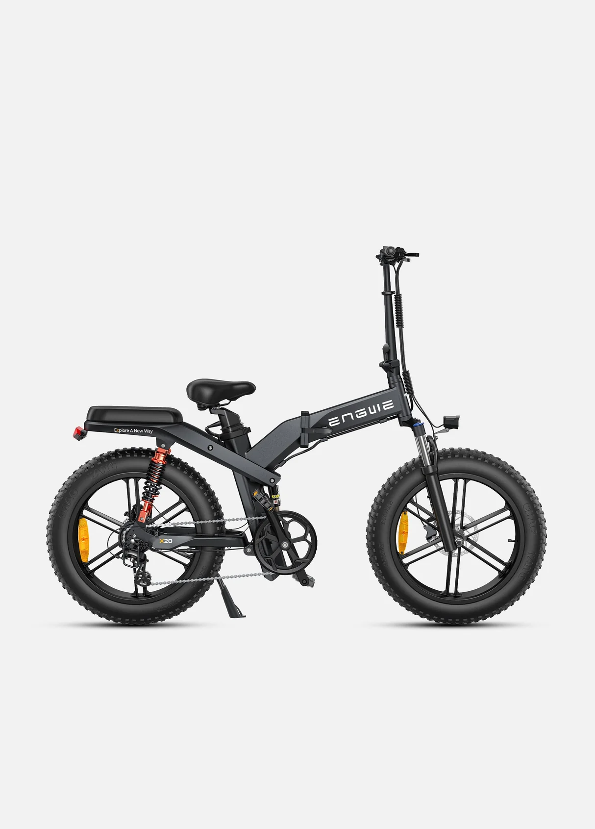 ENGWE X26/X24/X20 Velocidad Máxima 25 km/h Bicicleta Eléctrica Plegable con Triple Suspensión – BATERIA ÚNICA - Imagen 5
