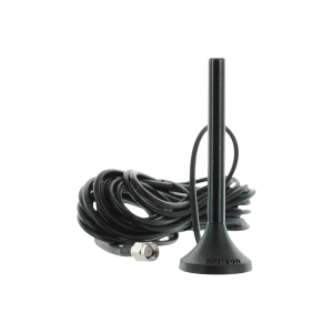 Antena Mini de Montaje Magnético, con cable RG174 y conector SMA macho | Rango de Frecuencias 700-960 MHz, 1710-2270 MHz | Ganancia Máxima 3.1 dB