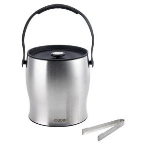 Hielera Houdini de acero inoxidable de 4 cuartos con pinzas