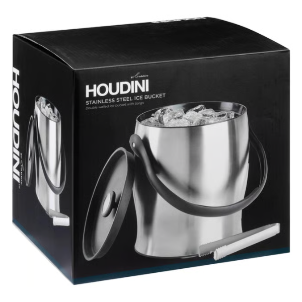 Hielera Houdini de acero inoxidable de 4 cuartos con pinzas - Imagen 3