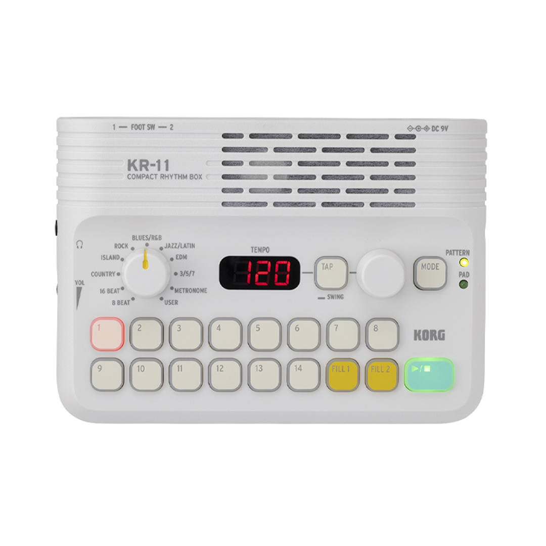 Caja de ritmos Korg KR-11 126 patrones rítmicos Blanco - Imagen 5